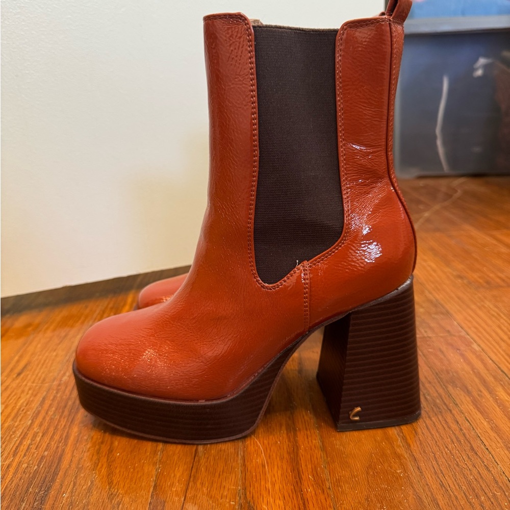 Circus by Sam Edelman Rust Heeled Boots